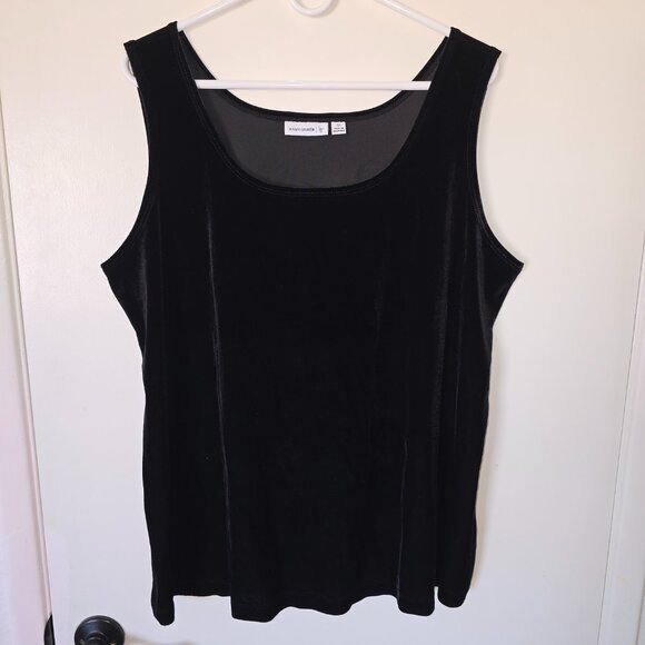 Susan Graver Tops - Susan Graver Crushed Velvet Tank Cami